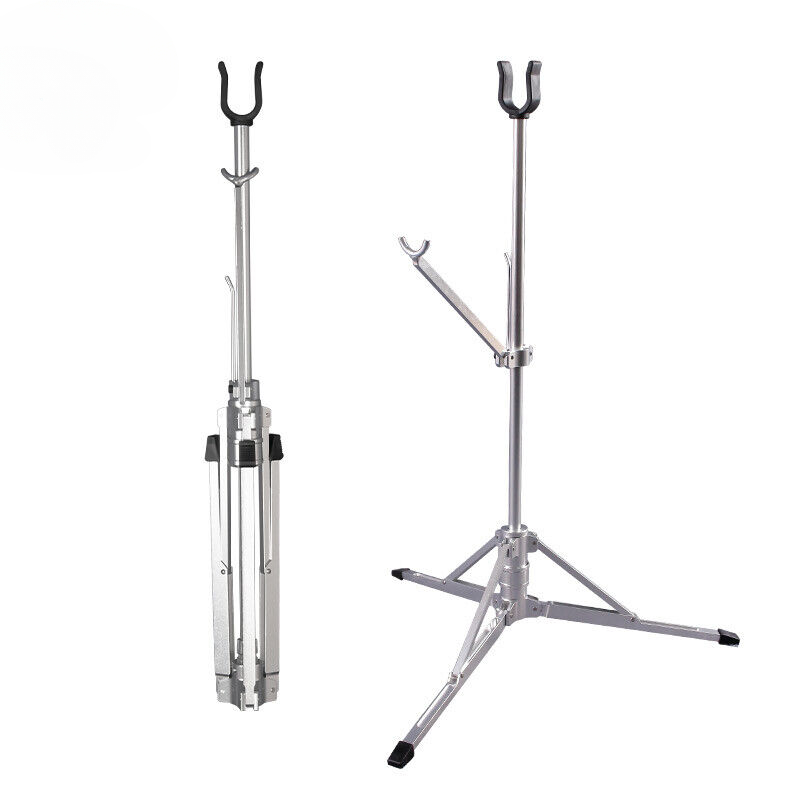 Archery Recurve Bow Stand Bracket Holder Automatic Foldable CNC Aluminum Hunting